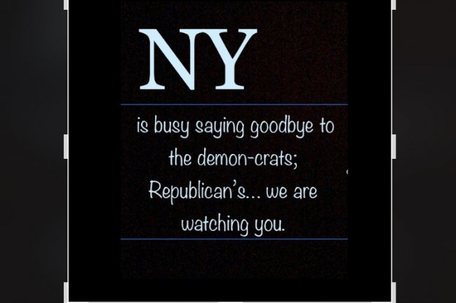 A light of hope for New York today as well as the entire United States of America  and while we’re at it,  all men, woman and children everywhere.